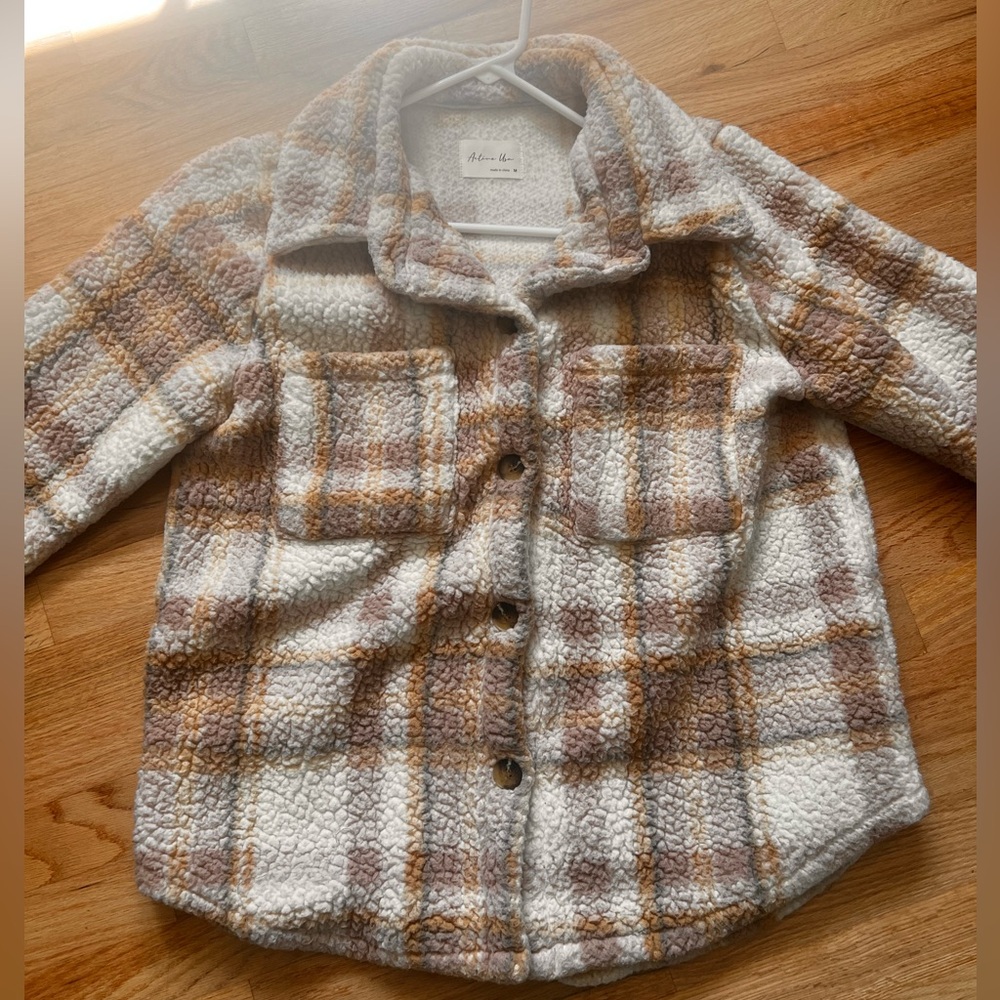 Boutique Plaid Sherpa Shacket